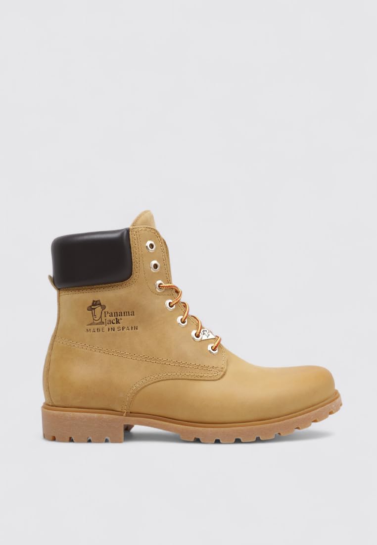 Panama Jack Panama 03 C1 - Náuticos de cuero hombre, color amarillo, talla 42