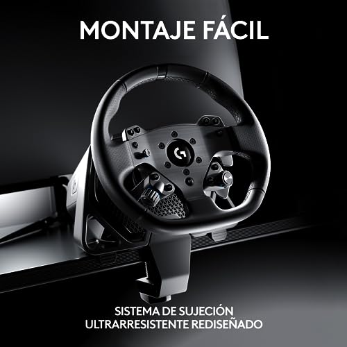 Logitech G PRO Racing Wheel, PC, fuerza de 11 N⋅m, accionamiento directo, Force Feedback TRUEFORCE,palancas de cambio magnéticas, doble embrague,pantalla OLED, desacople rápido, distribución PRO