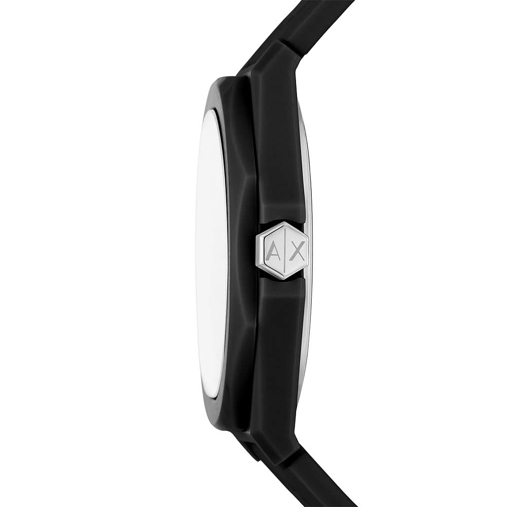 Armani Exchange Orologio da Donna, Movimento al quarzo a tre lancette e cassa da 40 mm con cinturino in Silicone, Conjunto Negro