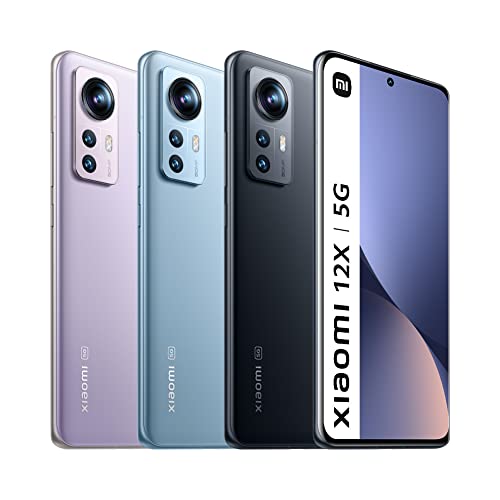Xiaomi 12X - Smartphone de 8+256GB, Pantalla de 6.28” 120Hz AMOLED, Snapdragon 870, Triple Cámara de 50MP+13MP+5MP, 4500mAh, Blue (Versión ES + 3 años de garantía)