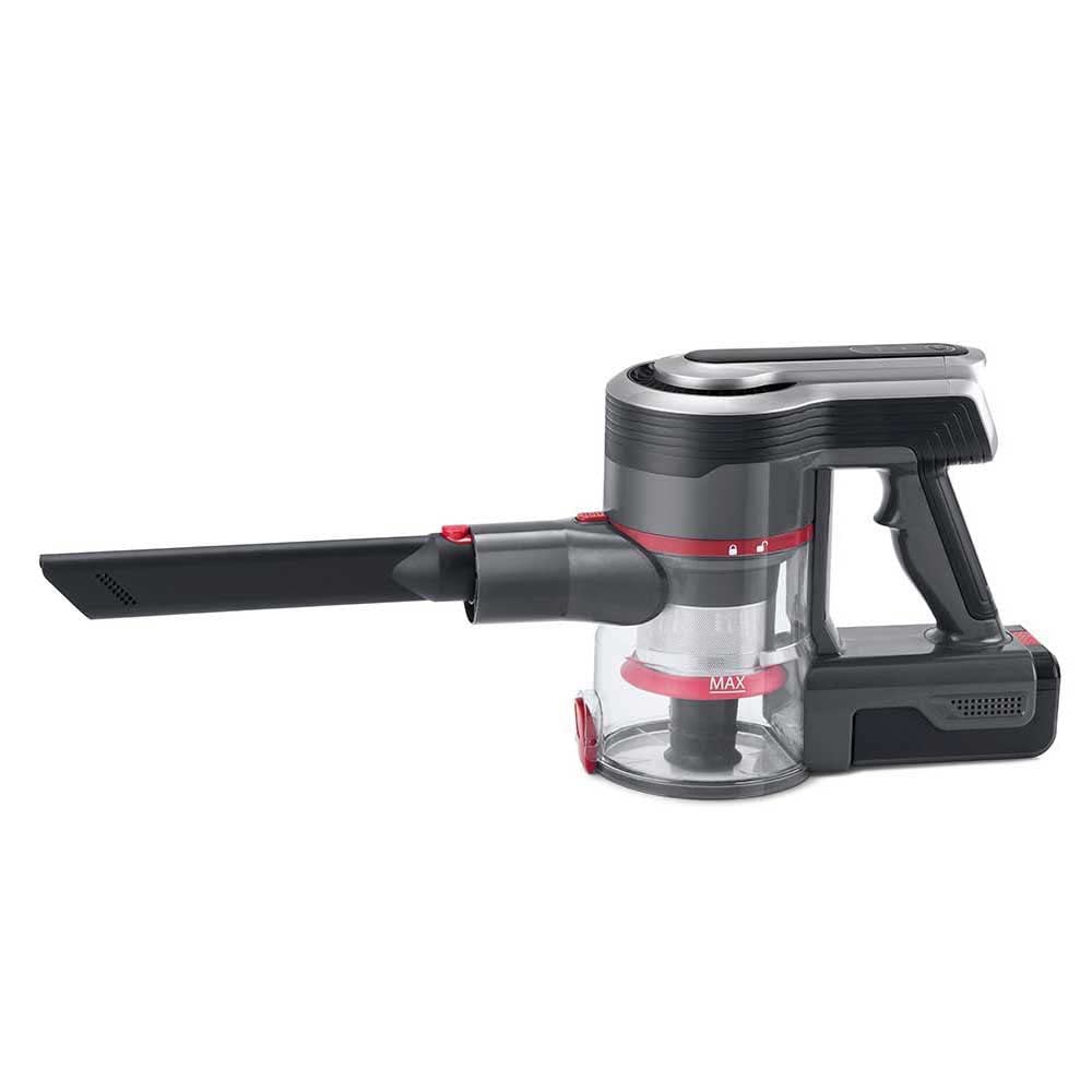 Ufesa AE4829 Valley Aspirador Escoba Sin Cable, Autonomía 40 min, Batería Litio 29.6V, 2 Velocidades, Cepillo Motorizado, Cuerpo Desmontable, Sistema Ciclónico, LEDs, Rojo/Negro