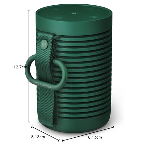 Bang & Olufsen Beosound Explore Altavoz de 360 Grados Bluetooth Portátil Inalámbrico de Alta Gama para Uso en Exteriores, Casa y Viaje, IP67 Resistente al Agua y Polvo, Hasta 27 horas Green