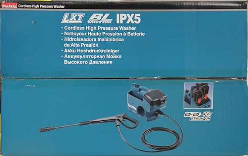 Hidrolimpiadora de agua fría 18Vx2 80bar 50L BL marca Makita