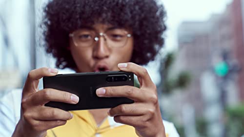 Sony Xperia 5 IV Teléfono Inteligente, OLED de 6.1" 21:9 HDR, Tasa de Refresco de 120 Hz, Entrada de Audio de 3.5 mm, Android 12, Libre, 8 GB de RAM, 128 GB de Almacenamiento, Negro