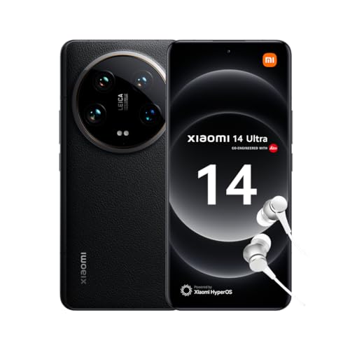Xiaomi 14 Ultra – Smartphone de 16+512 GB, Lentes Leica Summilux, Snapdragon 8 Gen 3, Pantalla AMOLED 6.73'' 120Hz, HyperCharge 90W, Negro (Versión ES)