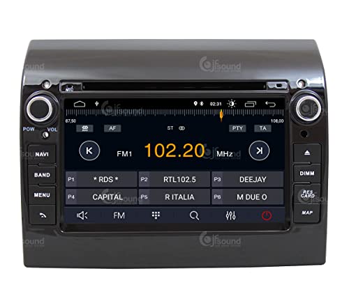 Radio de Coche para Fiat Ducato 290 VP1 Android GPS Bluetooth WiFi USB Dab+ Touchscreen 7" 4core Carplay AndroidAuto