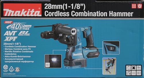 Makita HR004GZ 40V Max Li-ion XGT Martillo rotatorio sin escobillas - Baterías y cargador no incluidos
