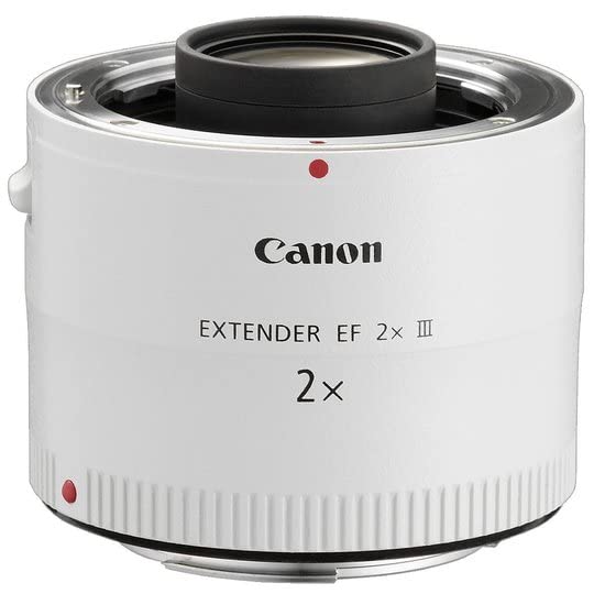 Canon EF 2x III - Adaptador para objetivos de cámaras Canon EF, color blanco