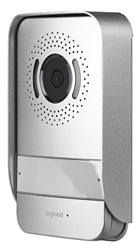 LEGRAND EASYKIT WiFi, Kit de Videoportero Conectado, 2 hilos, Monitor a color de 7" y Placa de Calle Cámara Gran Angular, Control Mediante App, 1 o 2 Unidades Familiares, Blanco, 360910