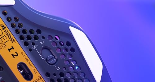 Glorious Gaming Model I 2 Wireless Ratón gaming inalámbrico - Híbrido 2,4 GHz y Bluetooth, superligero, 9 botones (2 intercambiables), RGB, gran batería, MMO/MOBA/FPS, reposapulgares lateral - Negro