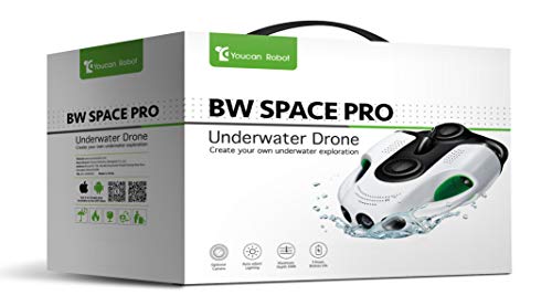 Youcan Robot BW Space Pro Dron Submarino con cámara 4K UHD Control Remoto Transmisión de señal Estable RC Submarino (Tether of 150m Set)