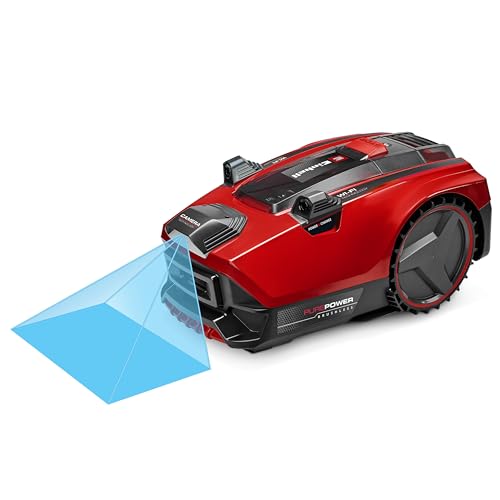 Einhell Robot cortacésped FREELEXO CAM PLUS 600 Power X-Change (18V, cámara en lugar de cable delimitador, para 600 m², WiFi, hasta un 25% de inclinación, incl. batería de 4,0 Ah Plus)