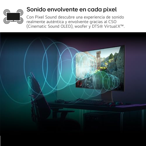 LG 32GS95UE-B.AEU - Monitor Ultragear OLED, 32", (3840x2160), 16:9, 1200000:1, 240 Hz, 0,03ms, G-Sync, FreeSync Premium Pro, Antideslumbrante, Curvatura Óptima, Tecnología MLA+, Negro