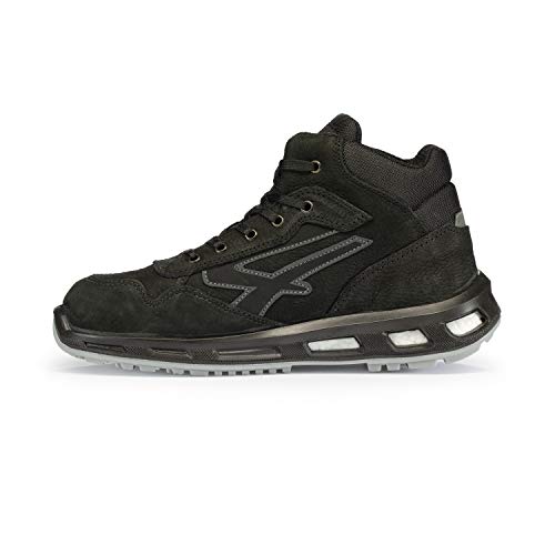 U-Power Red Lion Lift, Safety Shoes,Zapatos de Seguridad, Altos, Ligeros y Flexibles, Antiperforación, Antipinchazos, con Inserto Infinergy, con Puntera de Aluminio - Grey 45