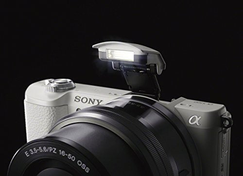 Sony ILCE-5100 - Cámara EVIL de 24.7 Mp ( pantalla 3", estabilizador óptico, vídeo Full HD ), color blanco - Kit cuerpo cámara con objetivo E PZ 16-50 mm f/3.5-5.6