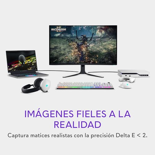 Alienware AW3225QF 32" 4K UHD (3840x2160) 1700R Monitor Gaming Curvo, 240Hz, QD OLED, 0.03ms, NVIDIA G-Sync Compatible, HDR, Dolby Vision, USB-C, DisplayPort, 2X HDMI, 4X USB, 3 Años de Garantía