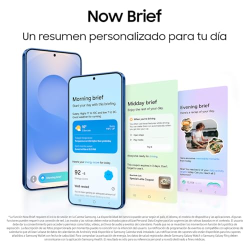 Samsung Galaxy S25+ 256GB Teléfono Móvil con IA, Galaxy AI, 12GB RAM, Cámara 50MP, Dual SIM, IP68, Garantía del Fabricante 3 Años + 1 Año Extra, Color Azul (Versión Española)