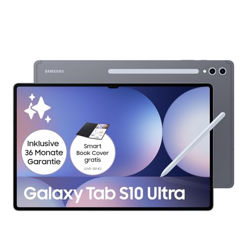 SAMSUNG Galaxy Tab S10 Ultra AI Tablet Android, 12 GB de RAM, 1 TB de Memoria, Pantalla AMOLED, Revestimiento antirreflectante, Incluye S Pen, 5G, Moonstone Gray, 36 Meses de garantía del Fabricante
