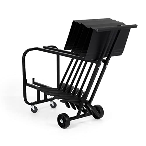 Manhasset Carro de almacenamiento corto para atriles, negro