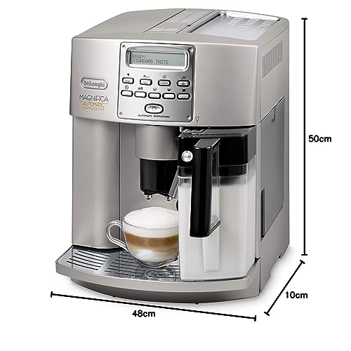 Delonghi CAFETERA MAGNIFICA Automatic Cappuccino Esam 3500, Totalmente Automã Tica 132215141, 1350 W, 1.8 litros, 44 Decibeles, Acero Inoxidable, Multicolour