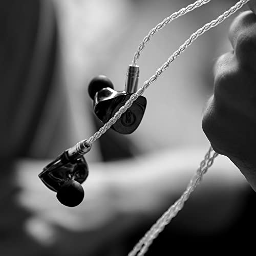 EarSonics Onyx - Auriculares intraurales de 3 vías/4 Controladores híbridos - Alta fidelidad para audiófilos - Materiales y tecnologías de Alta Gama - Escucha Musical excepcional.