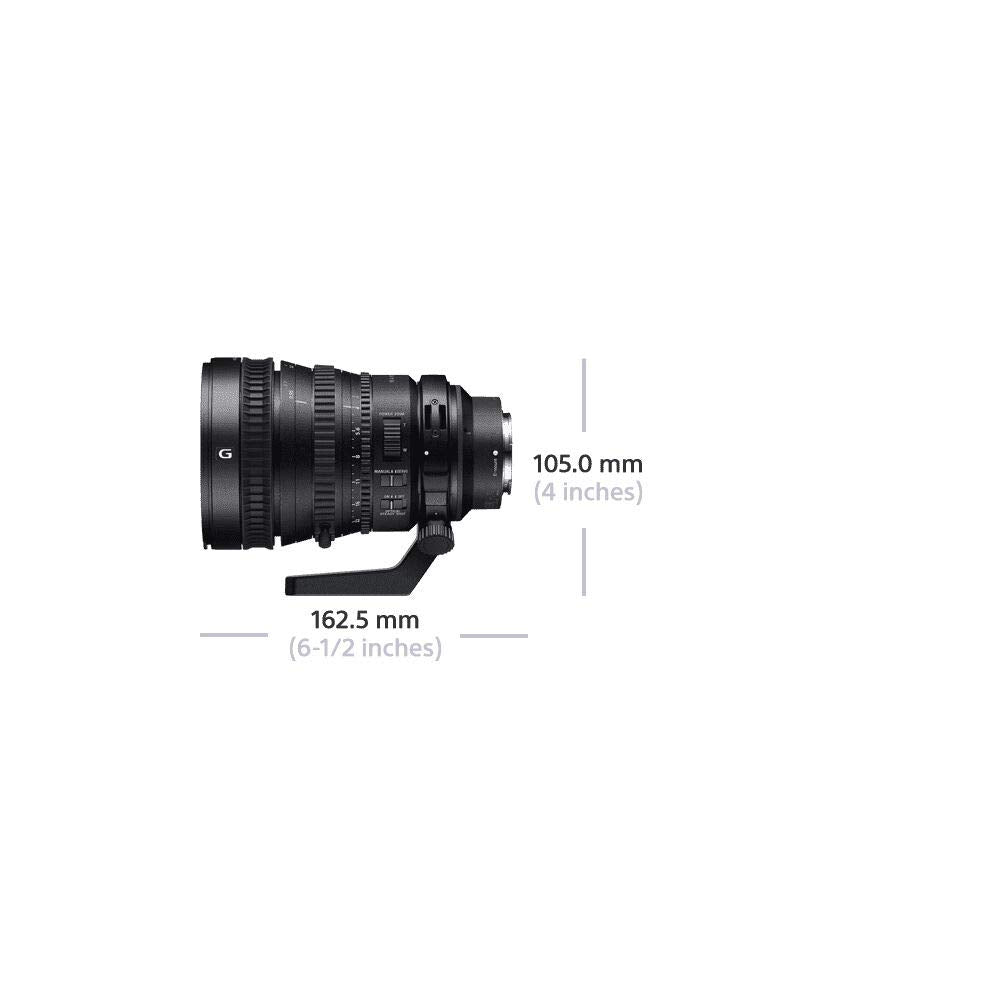Sony SELP28135G - Objetivo para videocámara para Sony/Minolta (Distancia Focal 28-135mm, Apertura f/4-22, estabilizador óptico, diámetro: 95mm) Negro