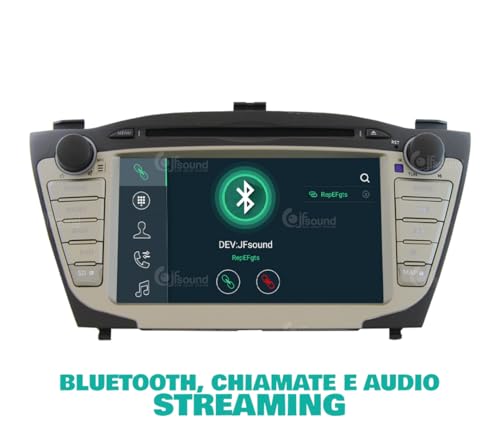 Radio de Coche para Hyundai IX35 con GPS, telecamera, ampli e LCD Grande di Serie Android GPS Bluetooth WiFi USB Dab+ Touchscreen 7" 8core Carplay AndroidAuto