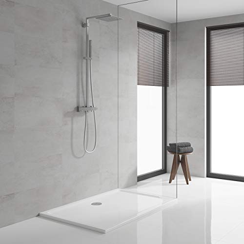 Grohe 26087000 Euphoria Cube XXL 230 - Sistema de ducha con termostato cuadrado 230mm