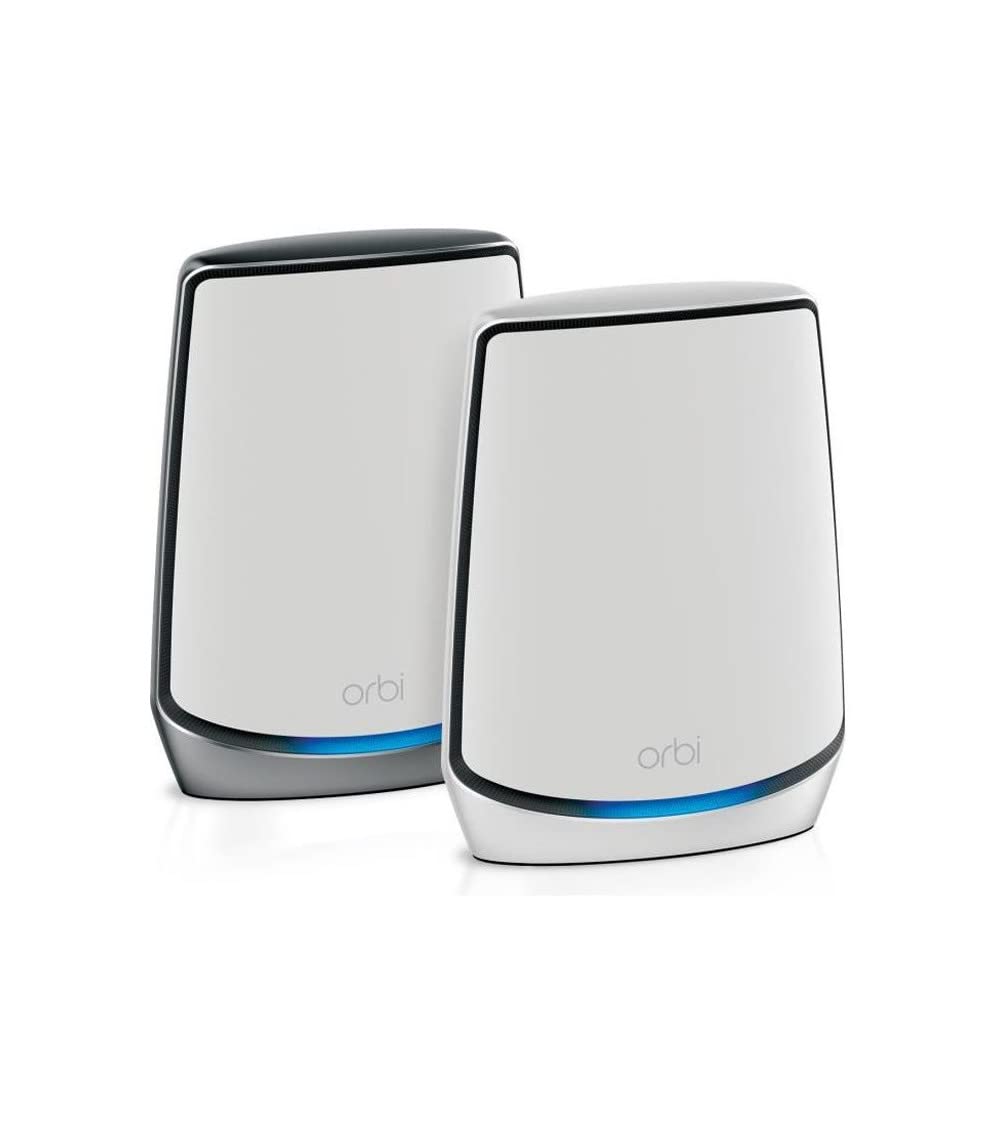NETGEAR Orbi Sistema Mesh WiFi RBK852 - Router Mesh WiFi 6 con 1 Satélite Extensor - Cobertura WiFi Mesh para toda la casa Tribanda de hasta 460m2 y 100 dispositivos - 11AX AX6000 (Hasta 6Gbps)
