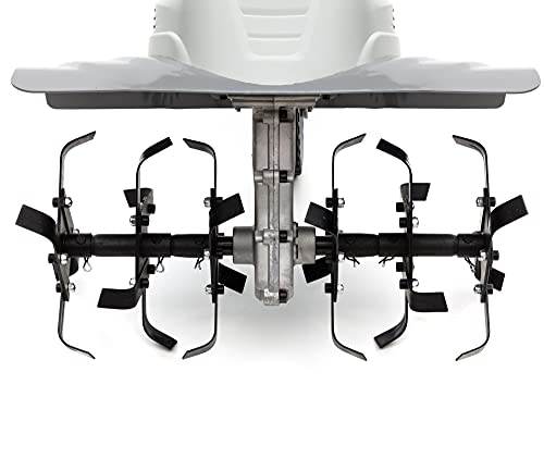 IKRA motoazada eléctrica motocultor cultivador Fem 1500, Ancho útil 17-45cm, 1500W, Incl. arado aporcador