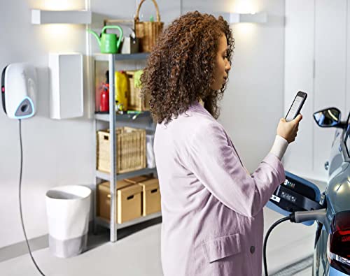 Schneider Electric EVLINK Home Smart Wallbox 11KW - Enchufe T2, estación de carga para vehículos eléctricos, Works with Wiser, detección de 6 mA, IP55, IK10
