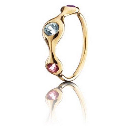 Pandora 970113MX5-60 - Anillo de oro amarillo de 18 quilates, talla 20 (19,1 mm)