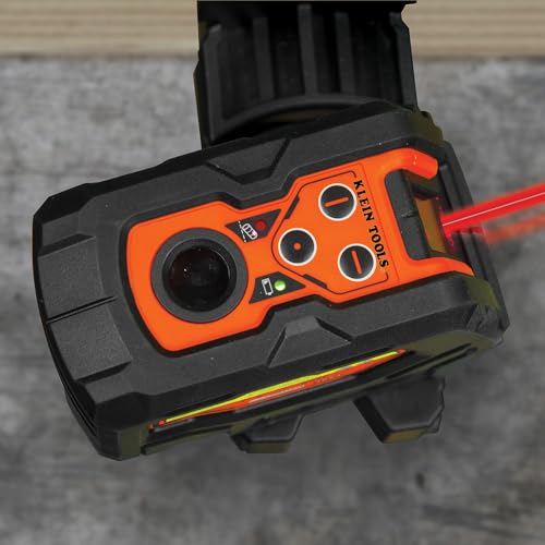 Klein Tools 93LCLS - Nivel láser de línea cruzada con punto de plomada, autonivelante, incluye abrazadera de montaje magnética