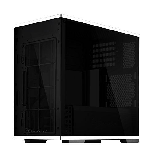 Silverstone SST-LD01B Lucid Serie Mini Tower Micro ATX - Caja para Ordenador (3 Paneles Laterales de Cristal Templado)
