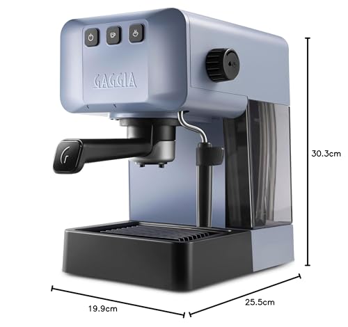 Gaggia EG2109 Grey, Cafetera Espresso Manual para Café Molido o Monodosis, sistema POD para Espressos Cremosos con Monodosis, Preinfusión Automática, Nuevo Modelo 2023, 100% Made in Italy
