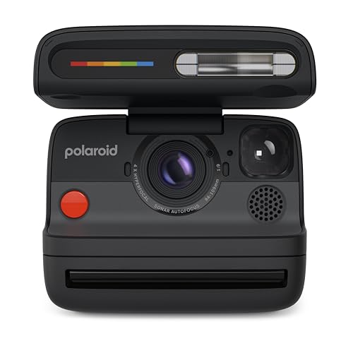 Polaroid Flip - Paquete de cámara instantánea Negra y película a Color (16 Fotos)