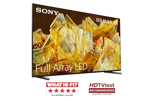 Sony BRAVIA XR-55X90L, 55 Pulgadas, TV Full Array LED, 4K HDR, Smart Google TV, Funciones Eco, Bravia Core, Óptimo para PlayStation5, Marco de Aluminio
