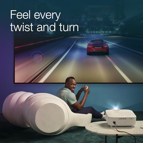 Epson EH-TW6250, Proyector 4K Pro-UHD Home Cinema & Gaming con Android TV, 2800 lúmenes, Contraste 35.000:1, Lámpara Larga Duración 7500 Horas, Pantalla hasta 500”, Tecnología 3LCD