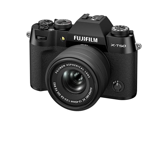 FUJIFILM X-T50 Black / 15-45mm Kit