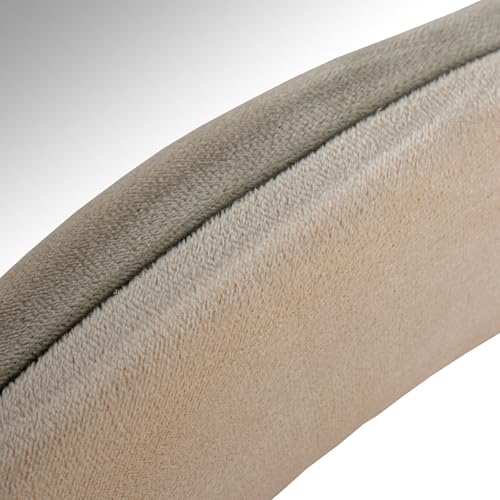Espejo de pie con Forma de Madera DM y Terciopelo en Beige 68x4x90cm