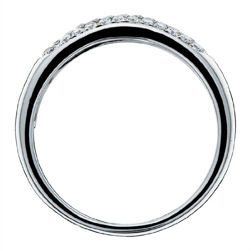 Orphelia RD-3356/54 - Anillo de mujer de oro blanco (18k) con 40 diamantes (talla: 14)