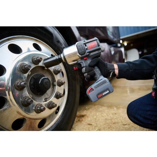 Ingersoll-Rand W8171-K2-EU Llave de Impacto Inalámbrica de 3/4" 20V Kit con 2 Baterías, 2710 Nm, Anillo de Fricción con Orificio Pasante, Tipo Pistola