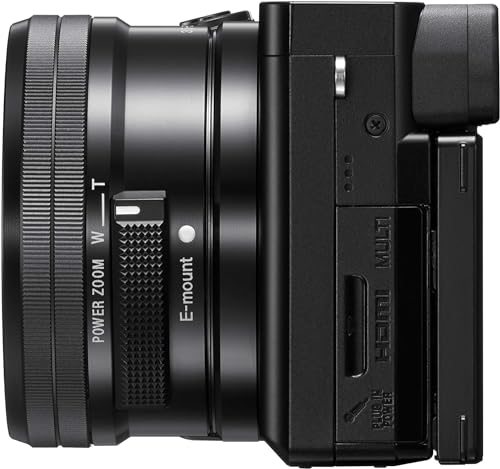 Sony ILCE6100AKB.CEC Alpha 6100 Cámara Evil APS-C con Objetivo Zoom Potente, Color Negro, Cargador Incluido, Sin Tarjeta