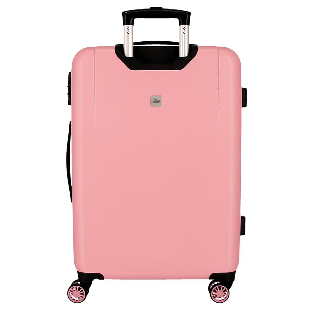 Disney Joumma Minnie Heads Maleta mediana Rosa 46x65x23 cms Rígido 3 kgs Cierre de combinación lateral ABS 3 kgs 56LExtensible