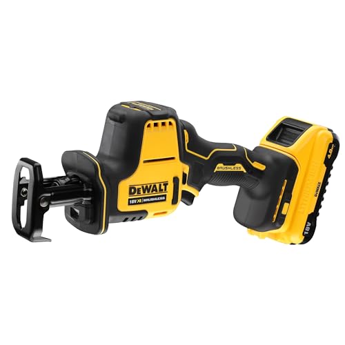 DEWALT DCS369NT-XJ - Mini-Sierra Sable XR 18V, Motor sin escobillas, En caja TSTAK, Sin Batería ni Cargador