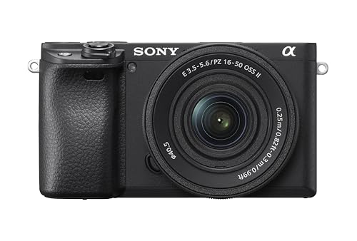 Sony ILCE6400AKB.CEC Alpha 6400 Cámara Evil APS-C, Objetivo Zoom Potente Sony 16-50mm f/3.5-5.6, Enfoque automático rápido 0.02s, 24.2 Megapíxeles, vídeos en 4K, Pantalla inclinable para Vlogging