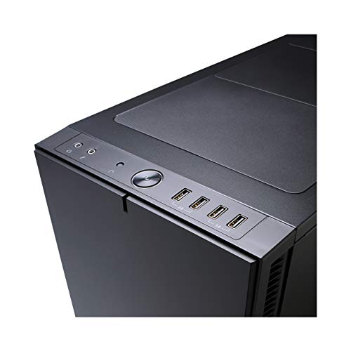 Fractal Design Define R5 , Mid Tower Computer Case , ATX , Optimized For High Airflow and Silent , 2X Fractal Design Dynamic GP,14 140mm Silent Fans Included , Water,Cooling Ready , Black