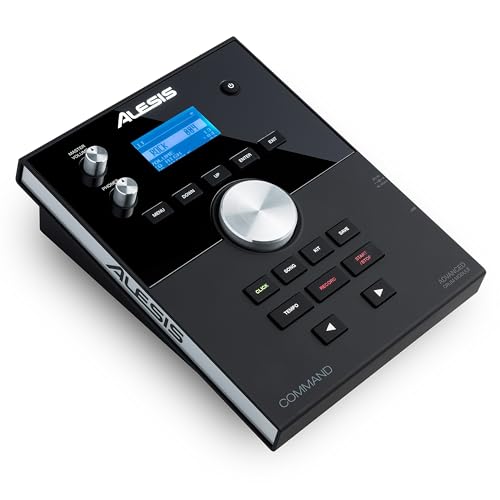 Alesis Command Mesh SE Kit Set de Batería Electrónica, Parches de Malla Doble Zona, Conexiones MIDI USB, 600 Sonidos Batería Eléctrica y Acústica