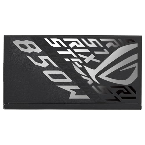 ASUS ROG Strix 850W Platinum - Fuente de alimentación Totalmente Modular, 80 Plus Platinum, ATX 3.1, GAN MOSFET, GPU-First Intelligent Voltage Stabilizer, 10 años de Cobertura