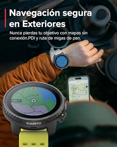 SUUNTO Vertical Reloj Deportivo - Smartwatch GPS, GPS de Doble Frecuencia, Mapas sin Conexión Gratuitos, Autonomía de hasta 50 Días, Carcasa Resistente Militarmente, Resistente al Agua hasta 100m